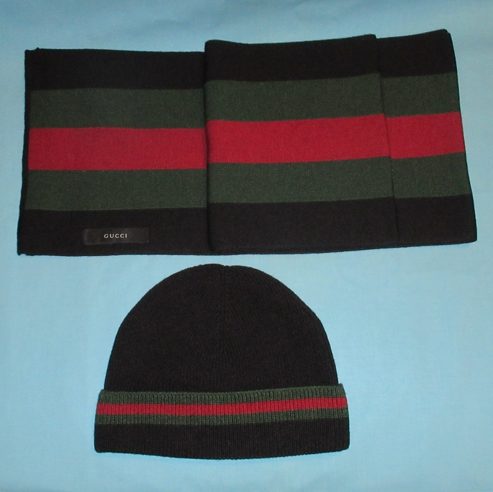Authentic Gucci Scarf & Hat / Beanie